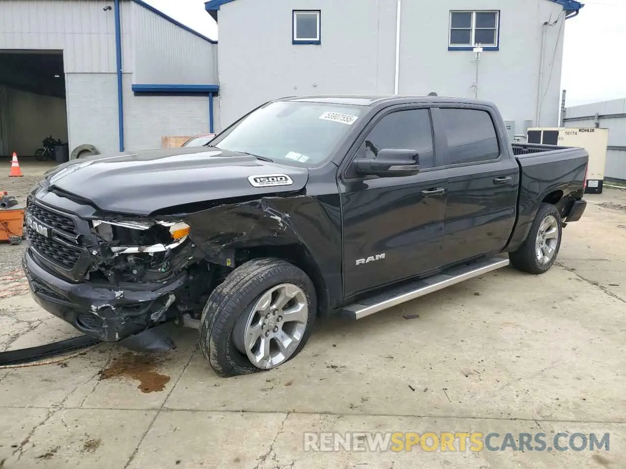 1 Photograph of a damaged car 1C6SRFFTXRN125064 RAM 1500 2024