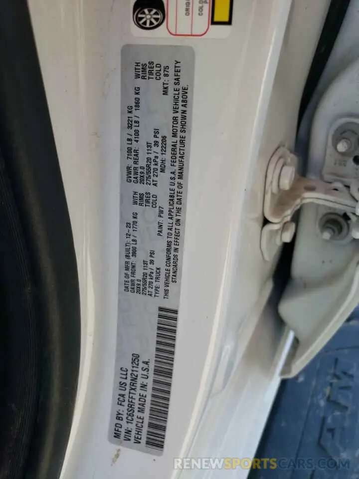 14 Photograph of a damaged car 1C6SRFFTXRN211250 RAM 1500 2024