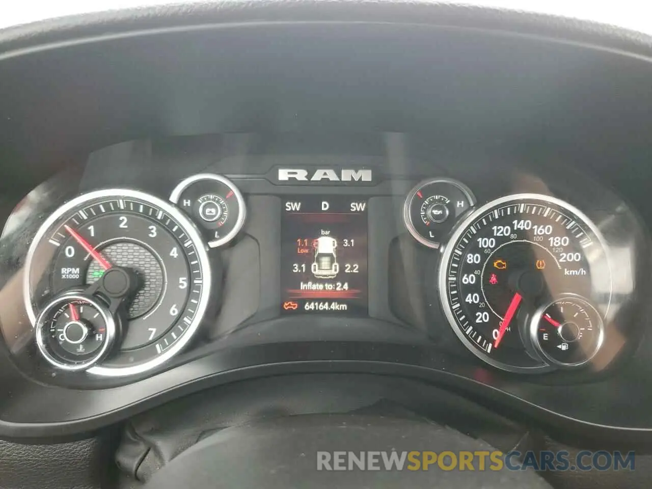 9 Photograph of a damaged car 1C6SRFGT8RN212220 RAM 1500 2024