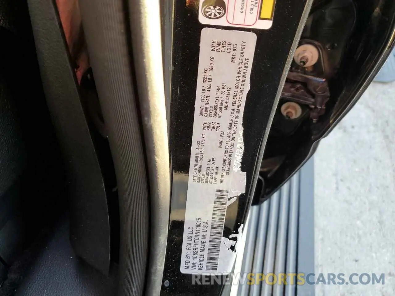 12 Photograph of a damaged car 1C6SRFHT0RN116015 RAM 1500 2024
