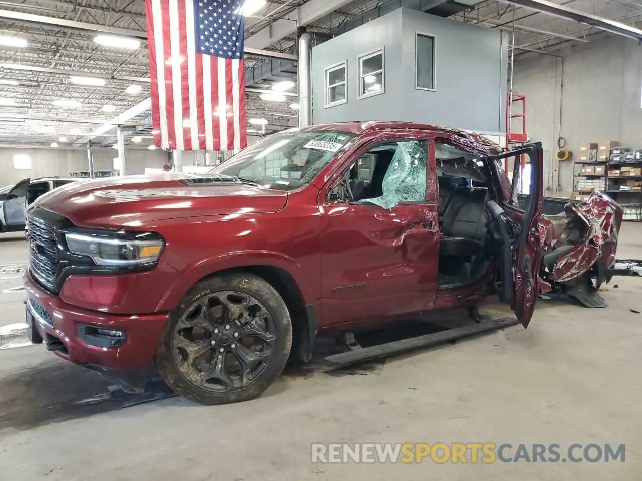 1 Photograph of a damaged car 1C6SRFHT8RN212118 RAM 1500 2024