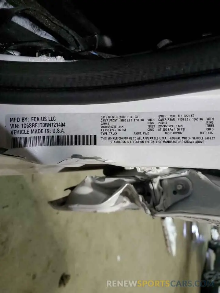 13 Photograph of a damaged car 1C6SRFJT0RN121404 RAM 1500 2024