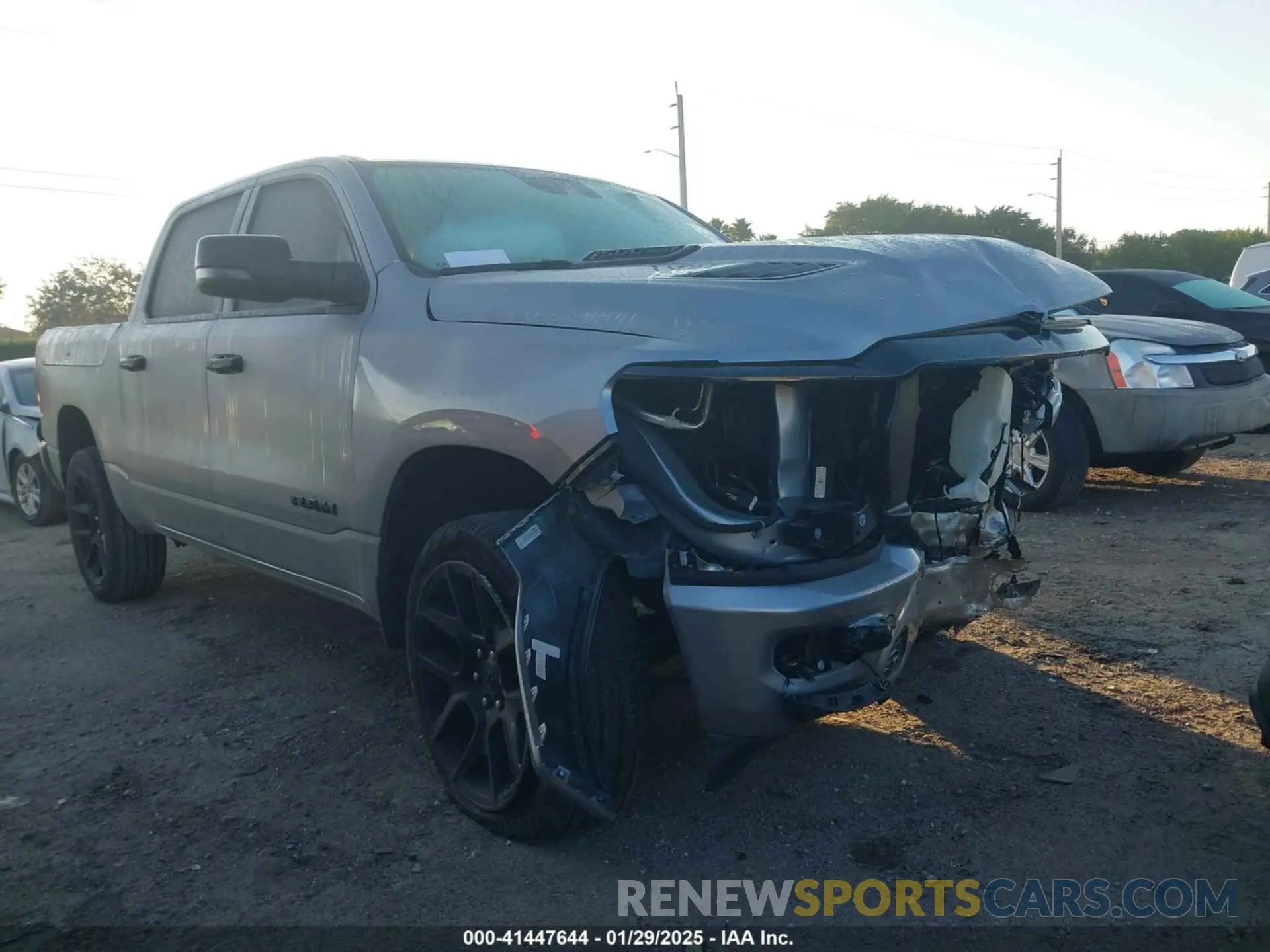 1 Photograph of a damaged car 1C6SRFJT1RN130838 RAM 1500 2024
