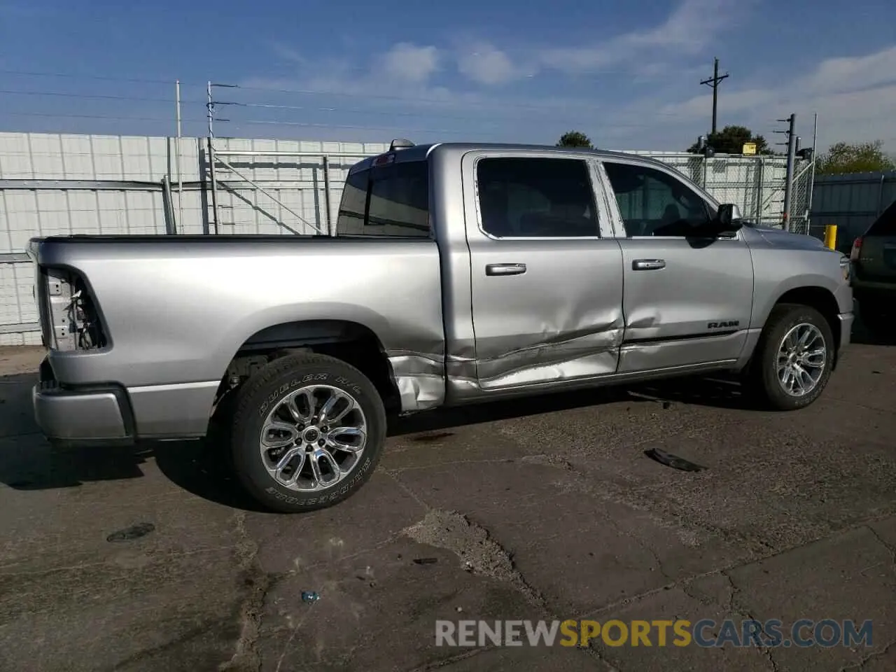 3 Photograph of a damaged car 1C6SRFJT3RN110459 RAM 1500 2024