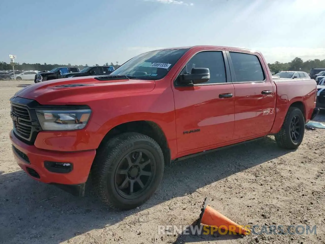 1 Photograph of a damaged car 1C6SRFJT6RN185477 RAM 1500 2024