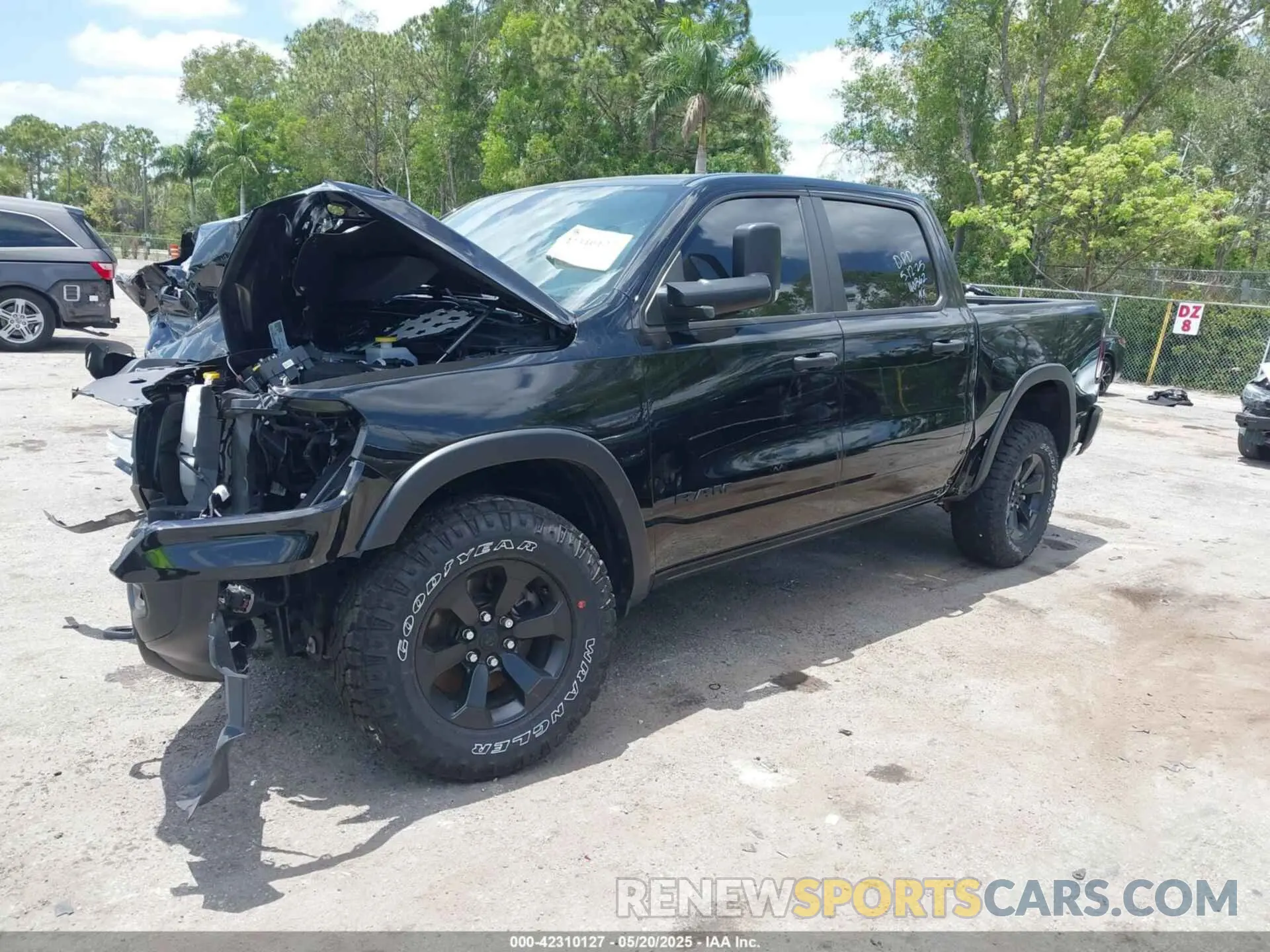 2 Photograph of a damaged car 1C6SRFLT3RN110362 RAM 1500 2024