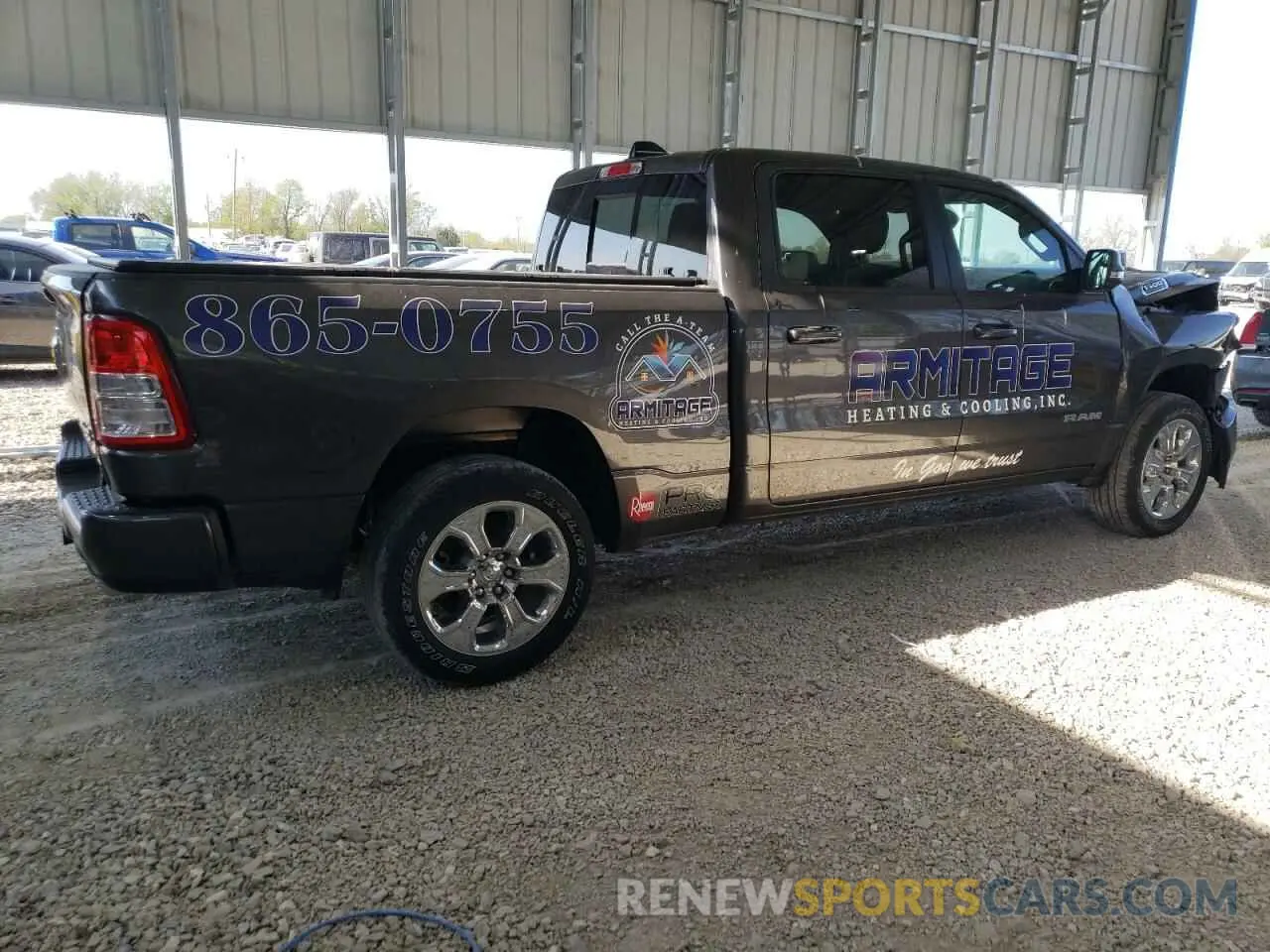 3 Photograph of a damaged car 1C6SRFMT6RN188455 RAM 1500 2024