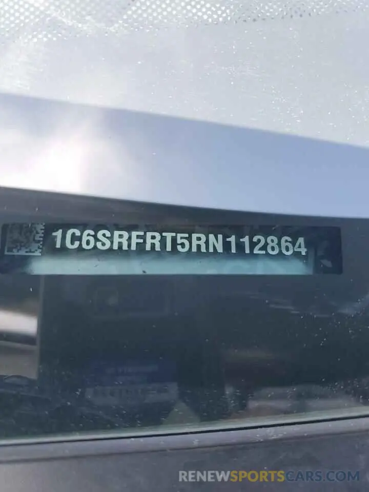 12 Photograph of a damaged car 1C6SRFRT5RN112864 RAM 1500 2024