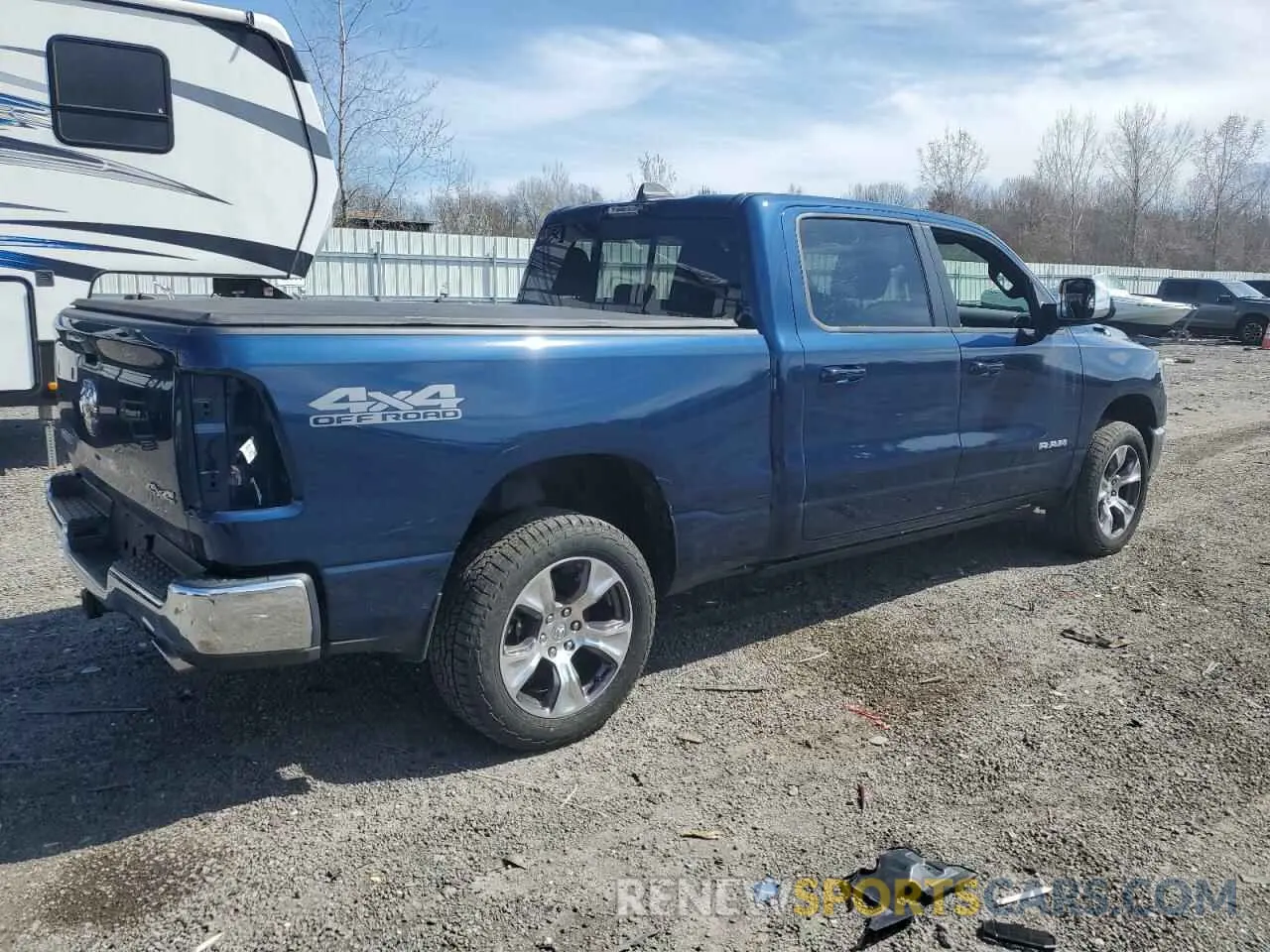 3 Photograph of a damaged car 1C6SRFRT5RN112864 RAM 1500 2024