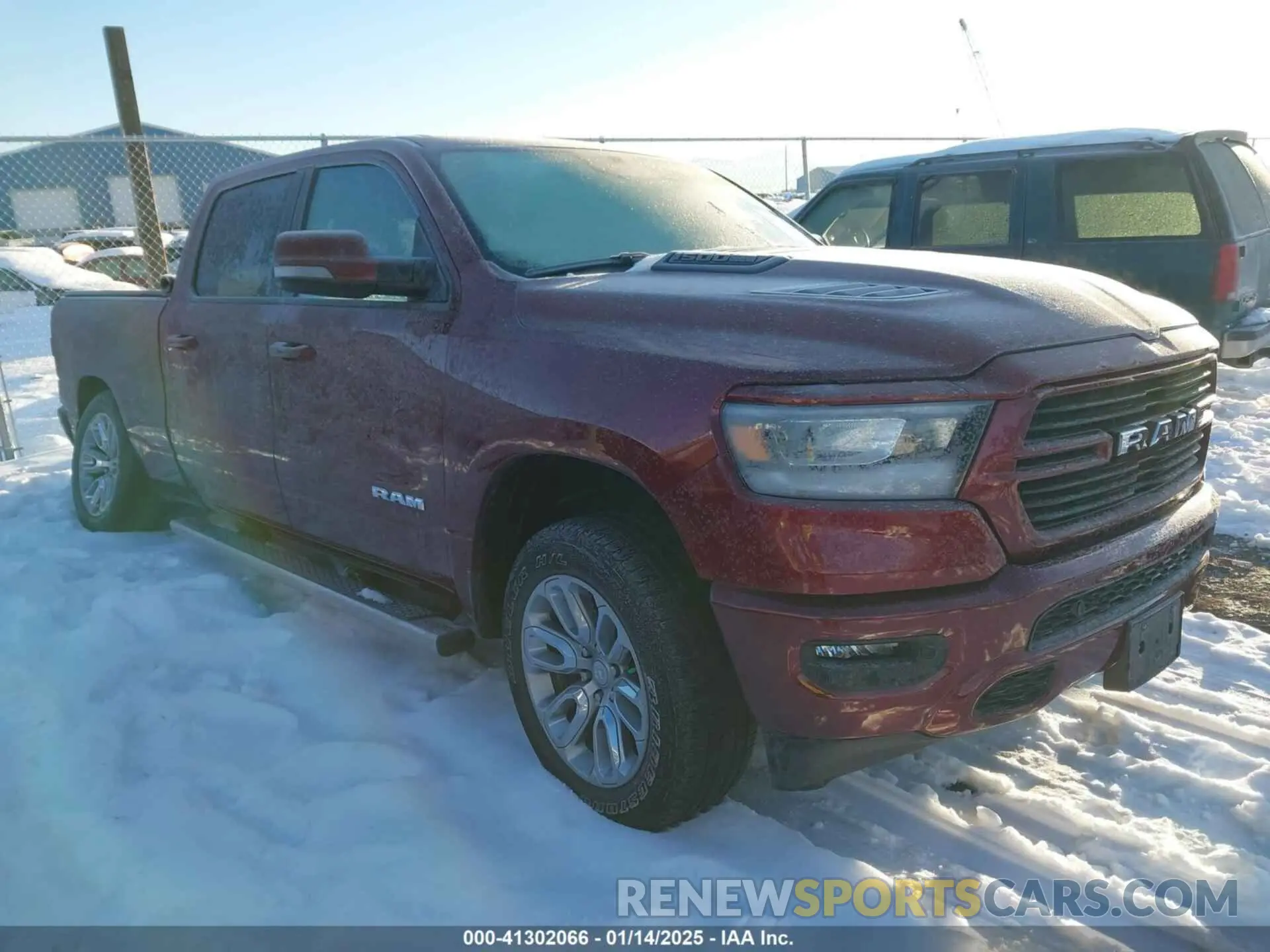 1 Photograph of a damaged car 1C6SRFRT9RN202860 RAM 1500 2024