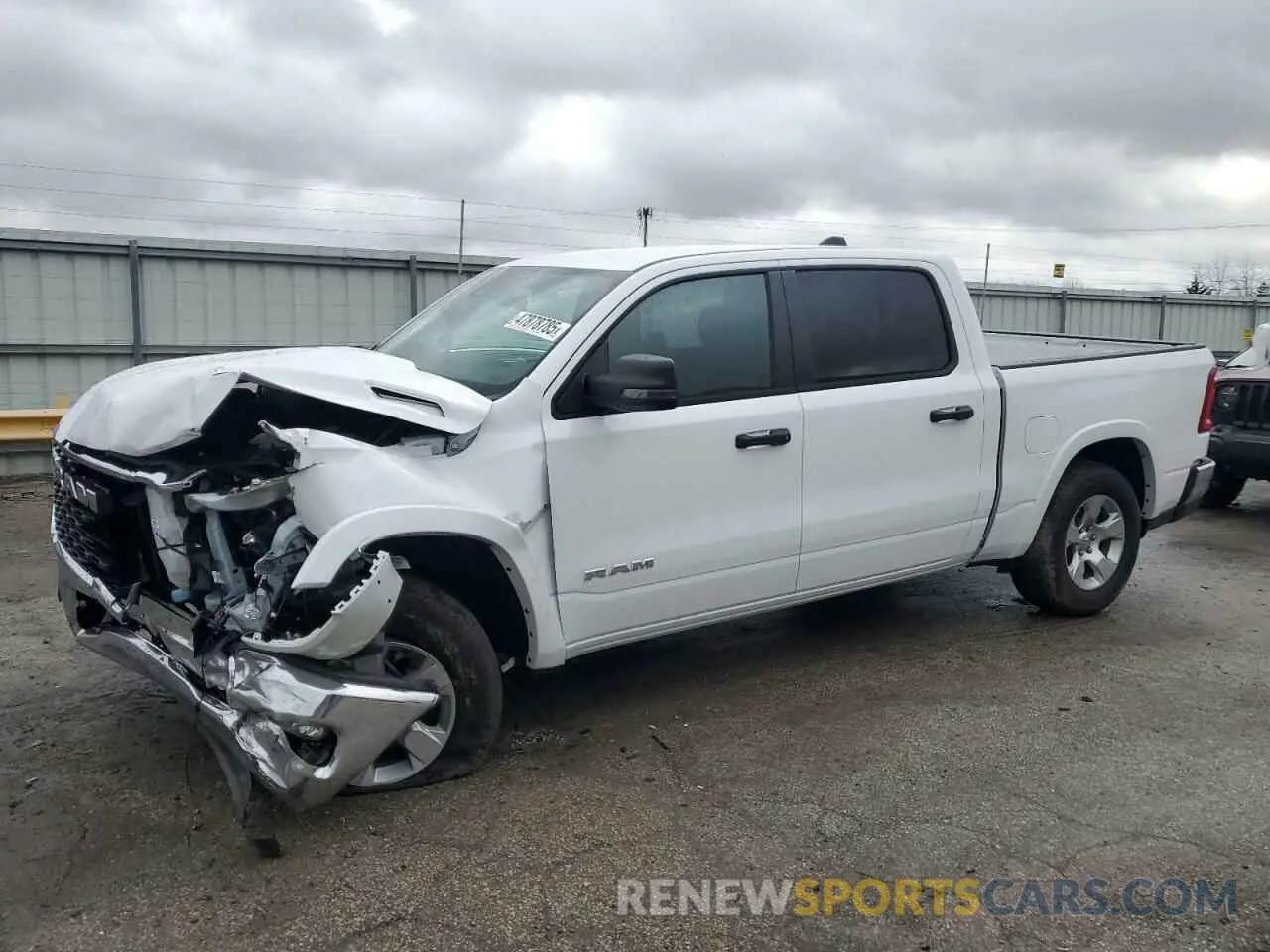 1 Photograph of a damaged car 1C6RRFFG0SN681858 RAM 1500 2025