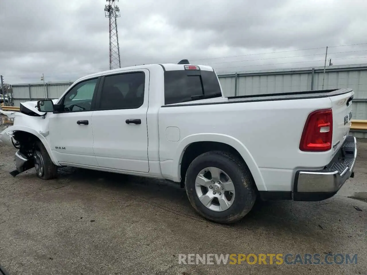 2 Photograph of a damaged car 1C6RRFFG0SN681858 RAM 1500 2025