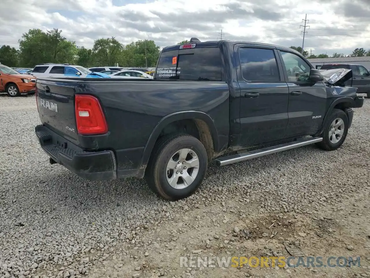 3 Photograph of a damaged car 1C6RRFFG1SN523805 RAM 1500 2025
