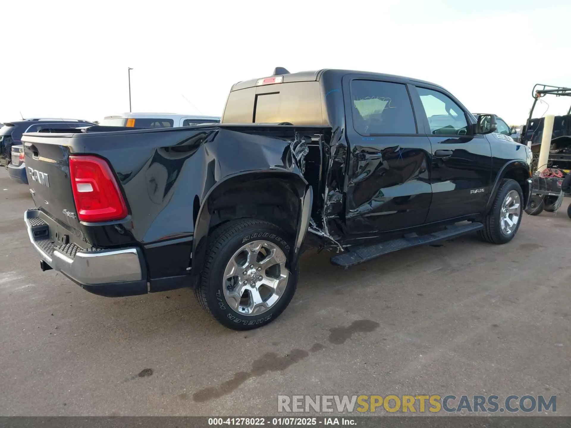 4 Photograph of a damaged car 1C6RRFFG6SN504120 RAM 1500 2025