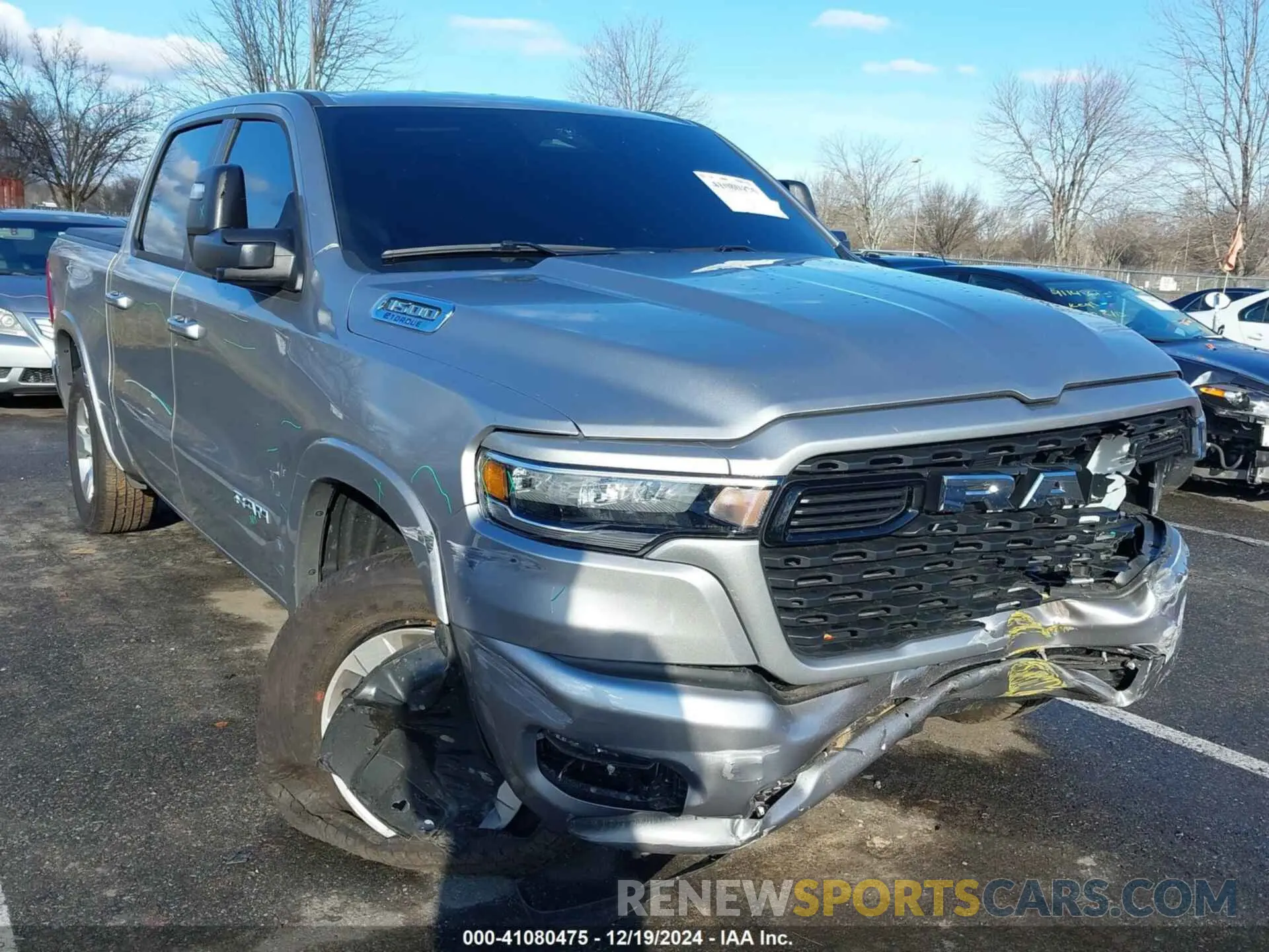 1 Photograph of a damaged car 1C6RRFFG8SN514034 RAM 1500 2025