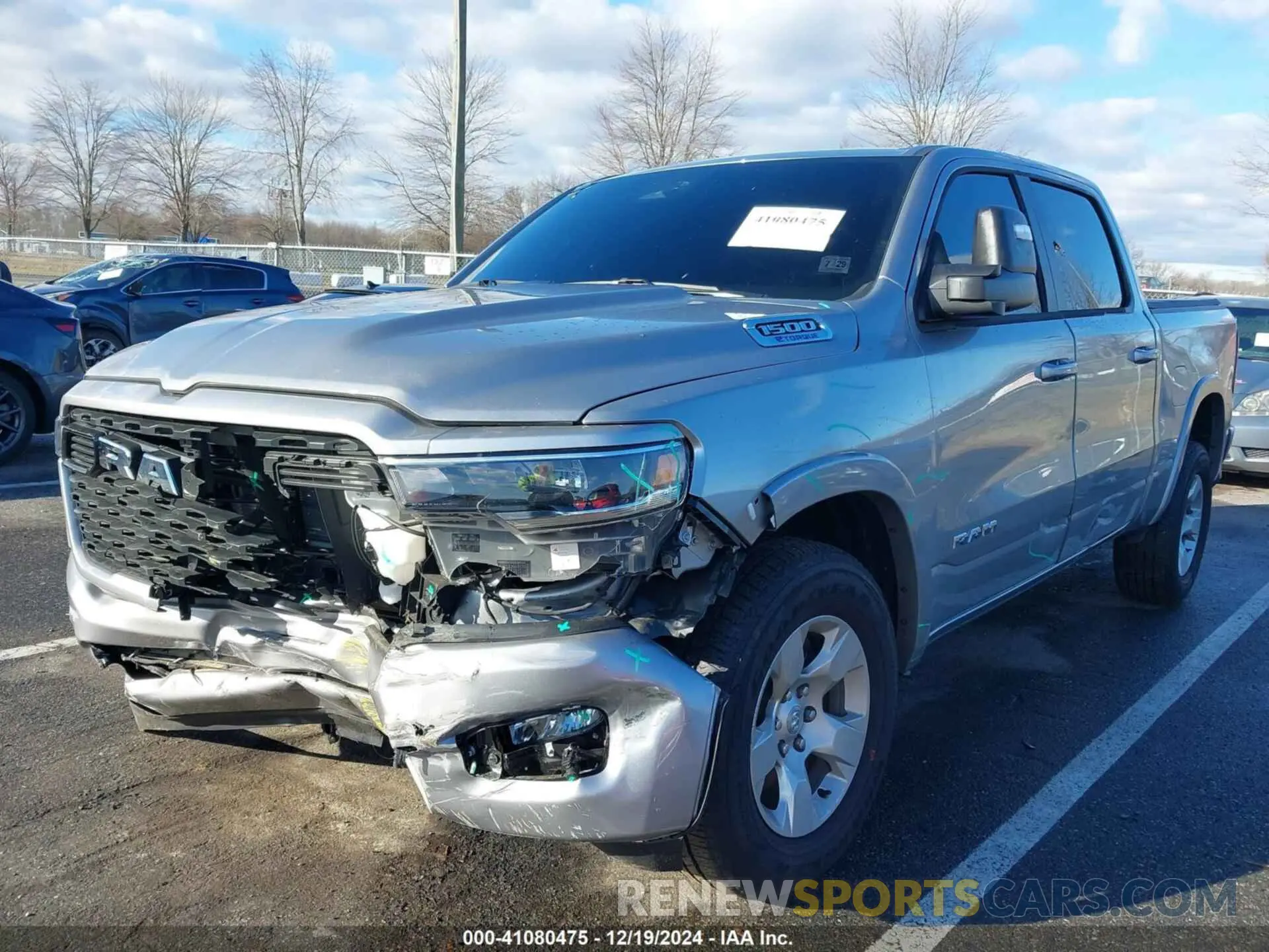 2 Photograph of a damaged car 1C6RRFFG8SN514034 RAM 1500 2025