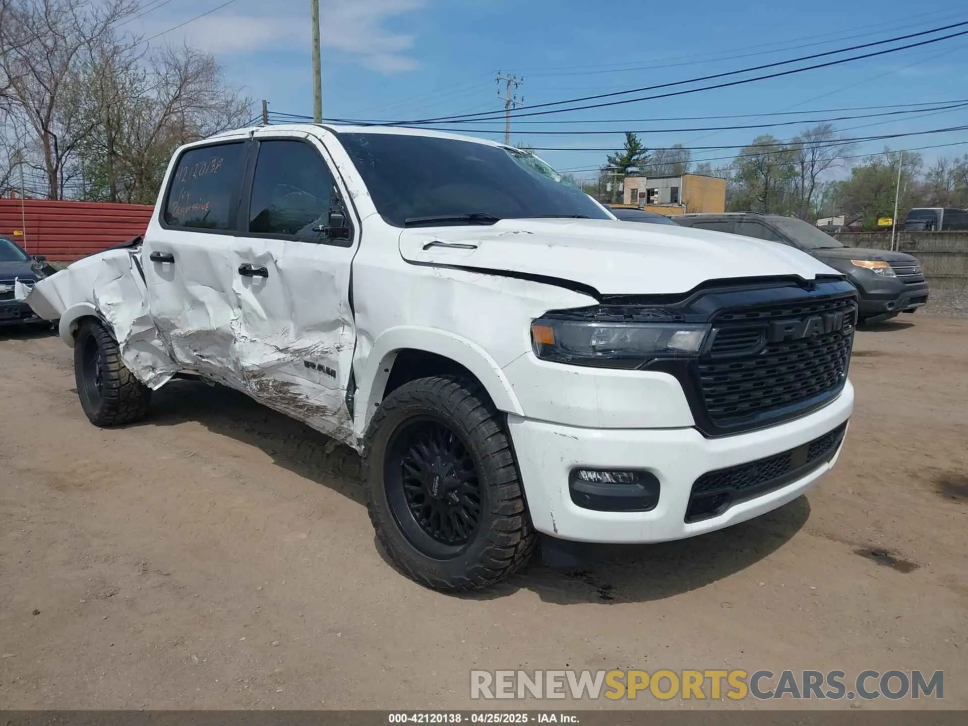 1 Photograph of a damaged car 1C6RRFFG8SN544022 RAM 1500 2025