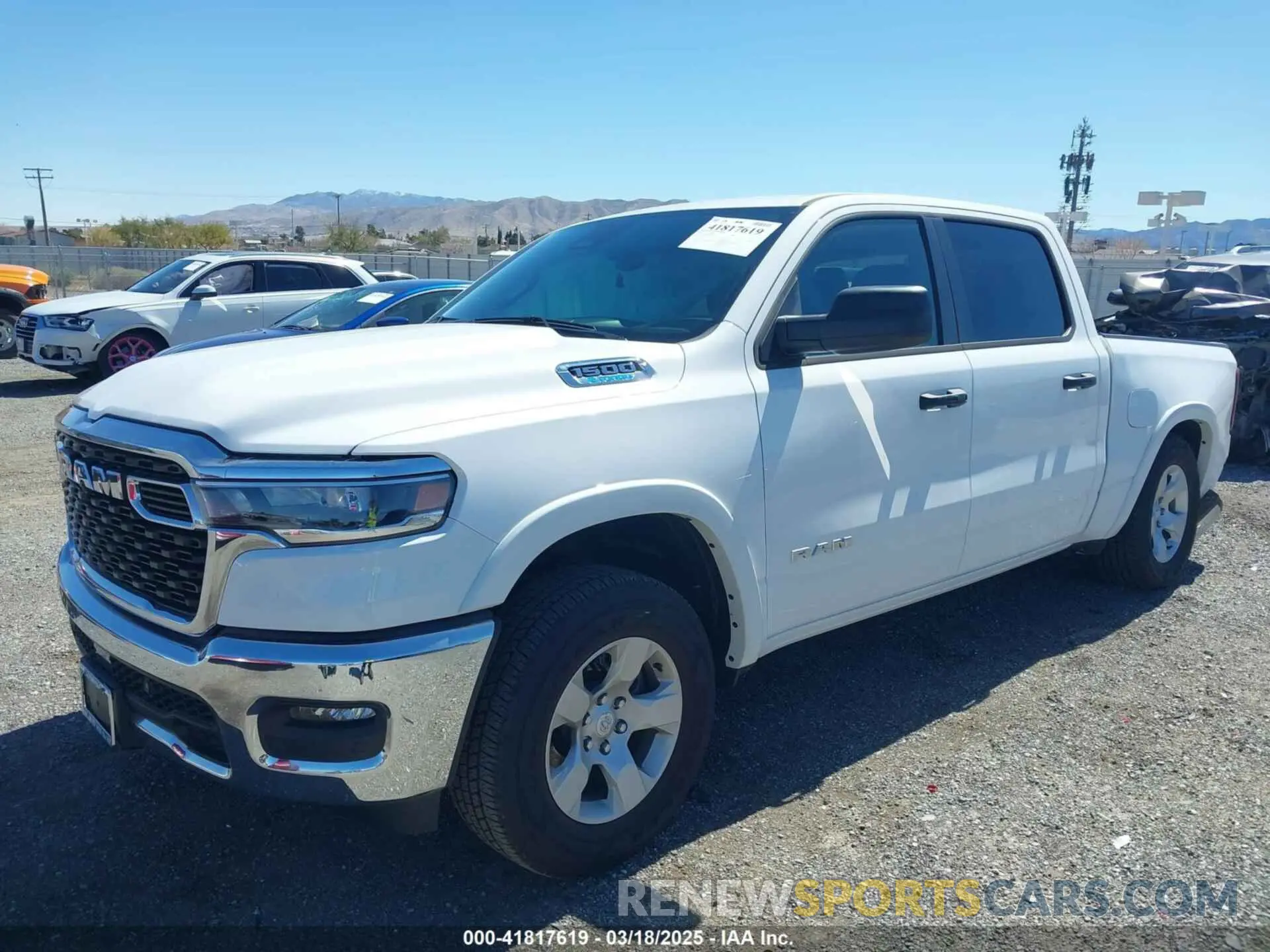 2 Photograph of a damaged car 1C6RRFFG9SN509893 RAM 1500 2025