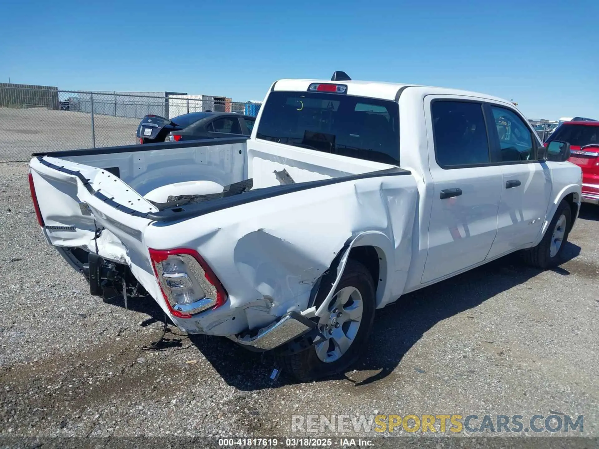 4 Photograph of a damaged car 1C6RRFFG9SN509893 RAM 1500 2025