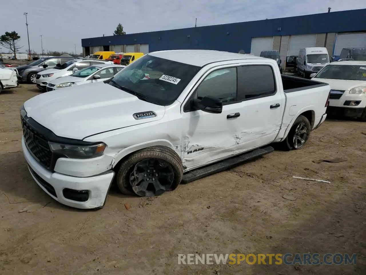 1 Photograph of a damaged car 1C6RRFFG9SN589647 RAM 1500 2025
