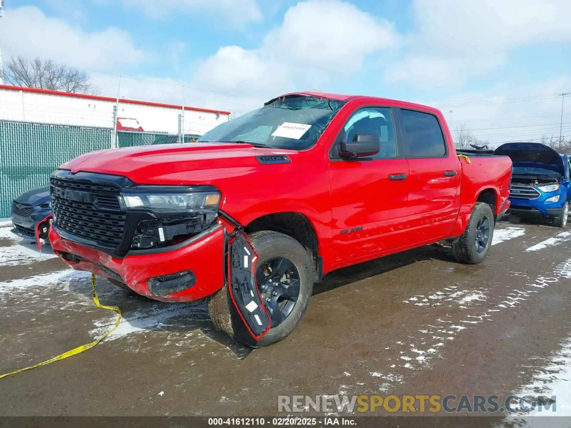 2 Photograph of a damaged car 1C6RRFGG5SN559981 RAM 1500 2025