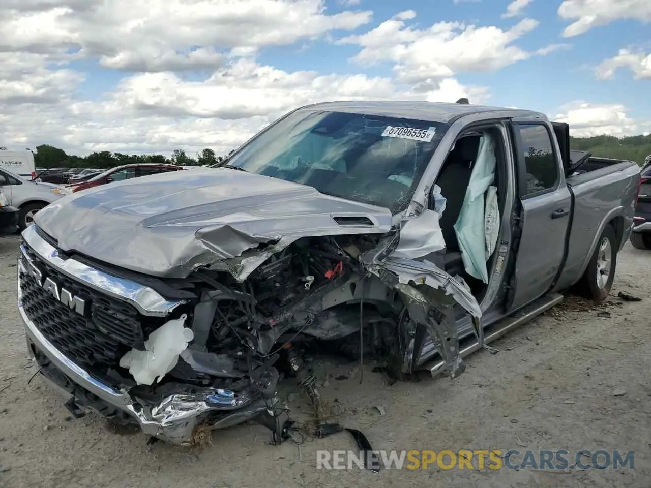1 Photograph of a damaged car 1C6SRFBP2SN526042 RAM 1500 2025
