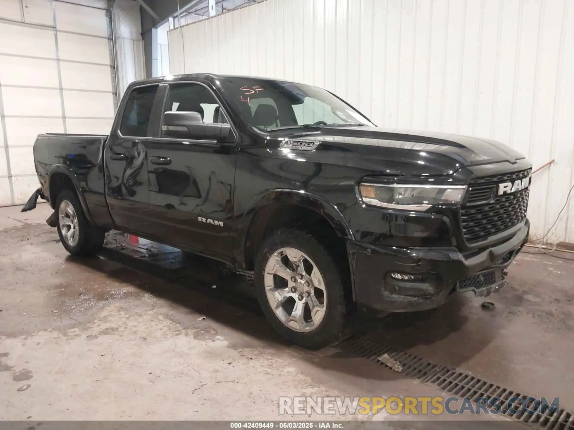 1 Photograph of a damaged car 1C6SRFBP9SN502384 RAM 1500 2025