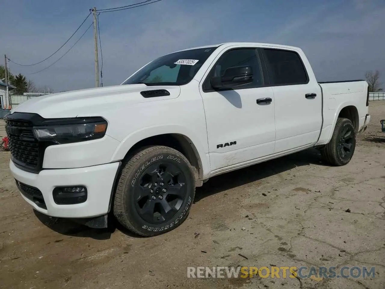 1 Photograph of a damaged car 1C6SRFFP1SN528665 RAM 1500 2025