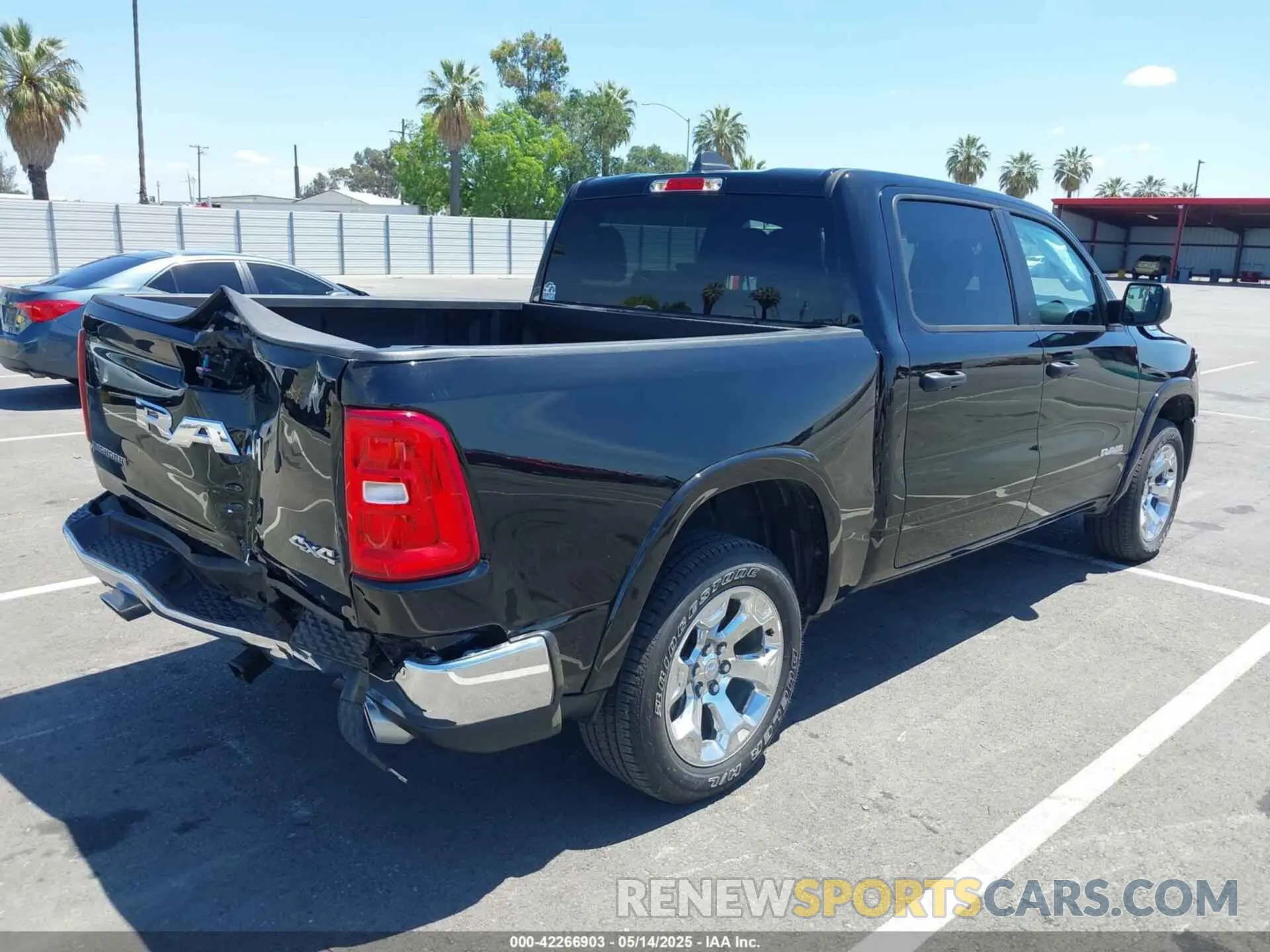 4 Photograph of a damaged car 1C6SRFFP2SN538752 RAM 1500 2025