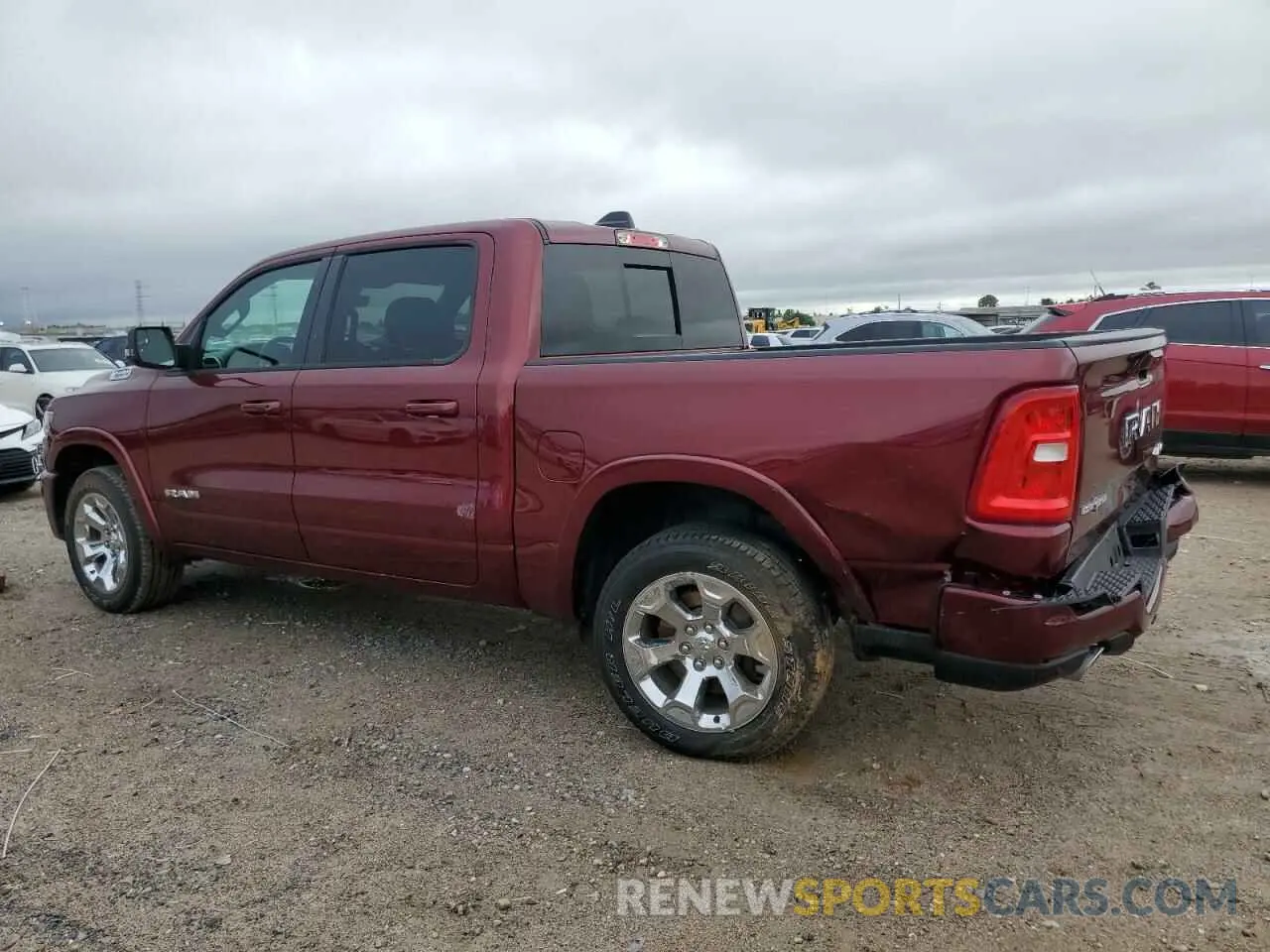 2 Photograph of a damaged car 1C6SRFFP5SN599982 RAM 1500 2025
