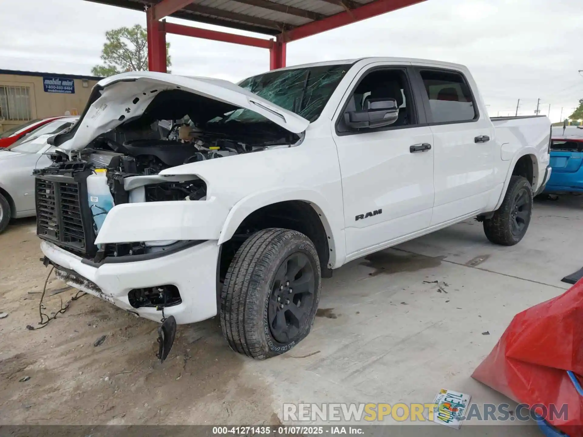 2 Photograph of a damaged car 1C6SRFFP7SN564294 RAM 1500 2025