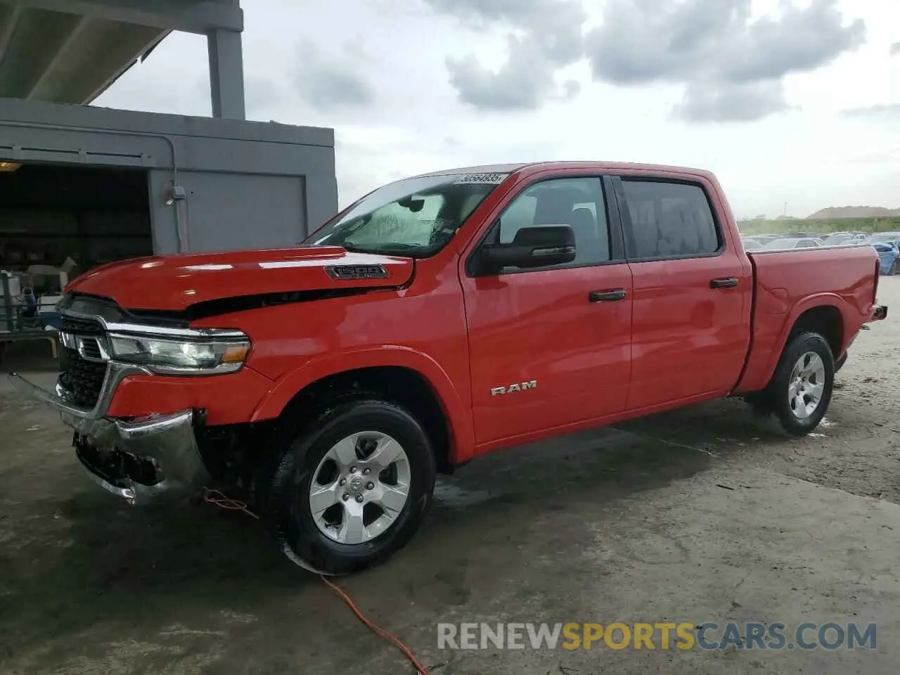 1 Photograph of a damaged car 1C6SRFFP7SN581838 RAM 1500 2025
