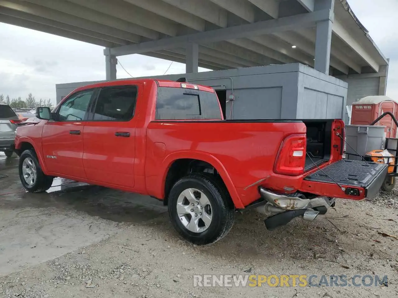2 Photograph of a damaged car 1C6SRFFP7SN581838 RAM 1500 2025