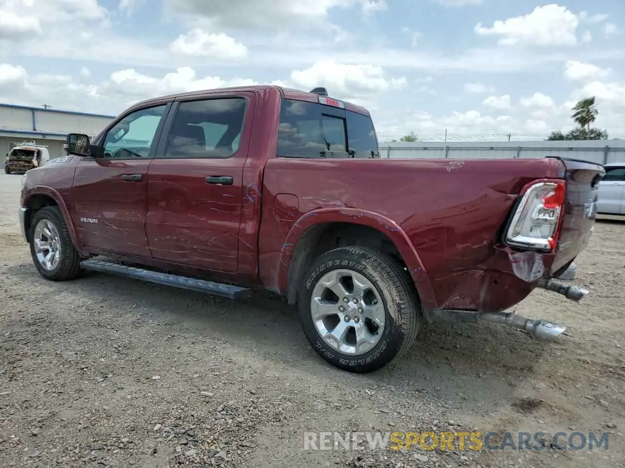 2 Photograph of a damaged car 1C6SRFFP7SN600291 RAM 1500 2025