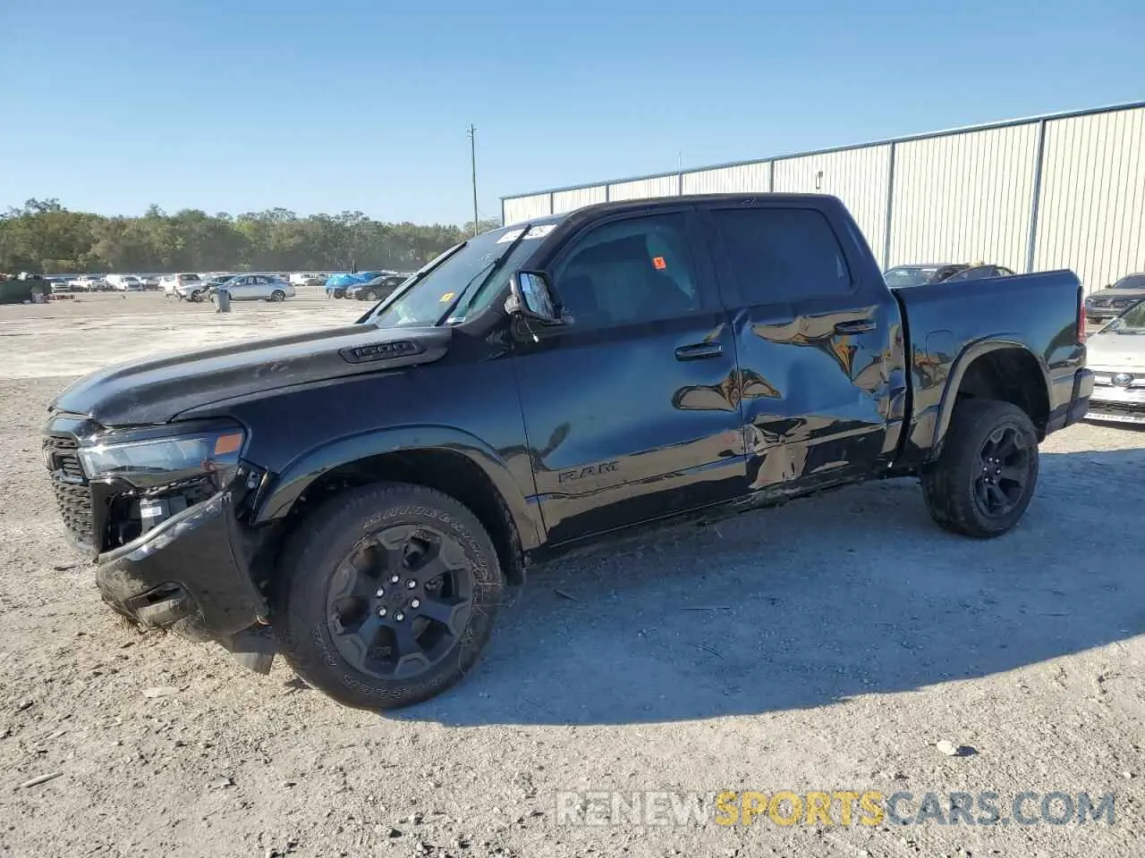1 Photograph of a damaged car 1C6SRFFP8SN518134 RAM 1500 2025