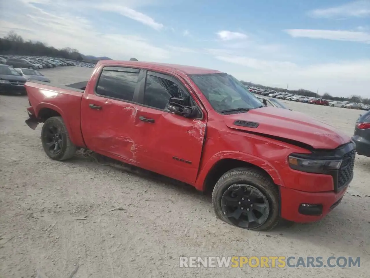 4 Photograph of a damaged car 1C6SRFFP8SN606374 RAM 1500 2025