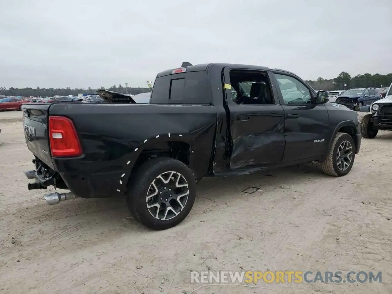 3 Photograph of a damaged car 1C6SRFJP5SN593154 RAM 1500 2025