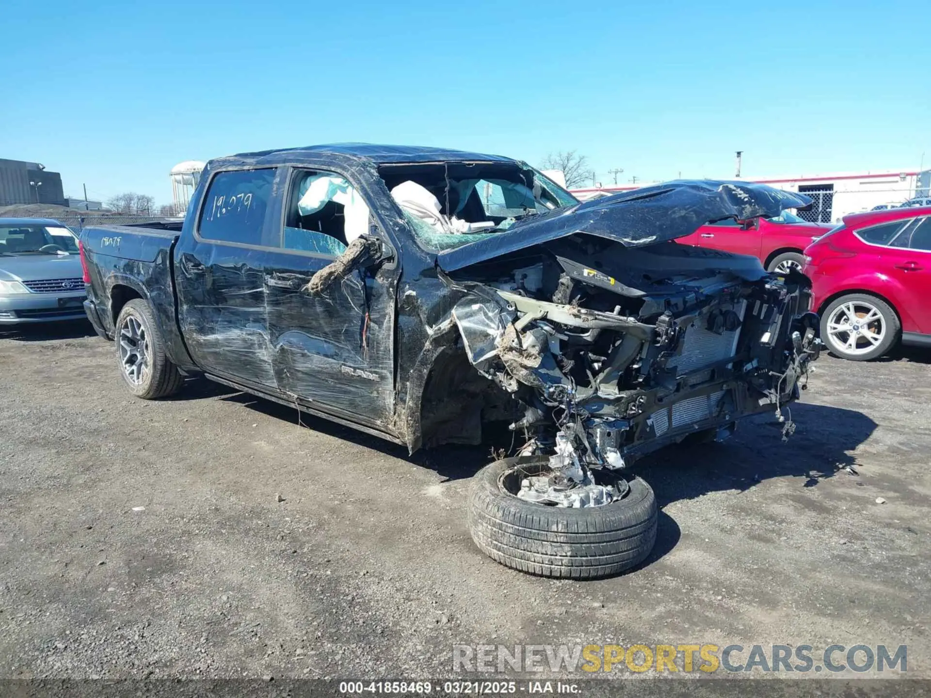 1 Photograph of a damaged car 1C6SRFJP6SN616635 RAM 1500 2025
