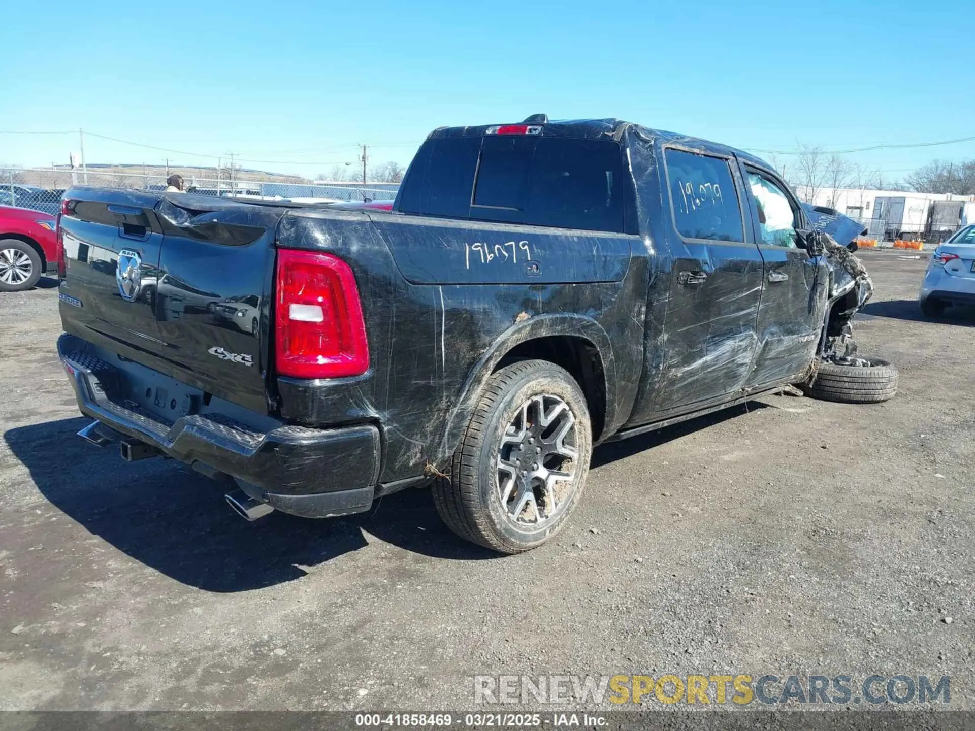 4 Photograph of a damaged car 1C6SRFJP6SN616635 RAM 1500 2025