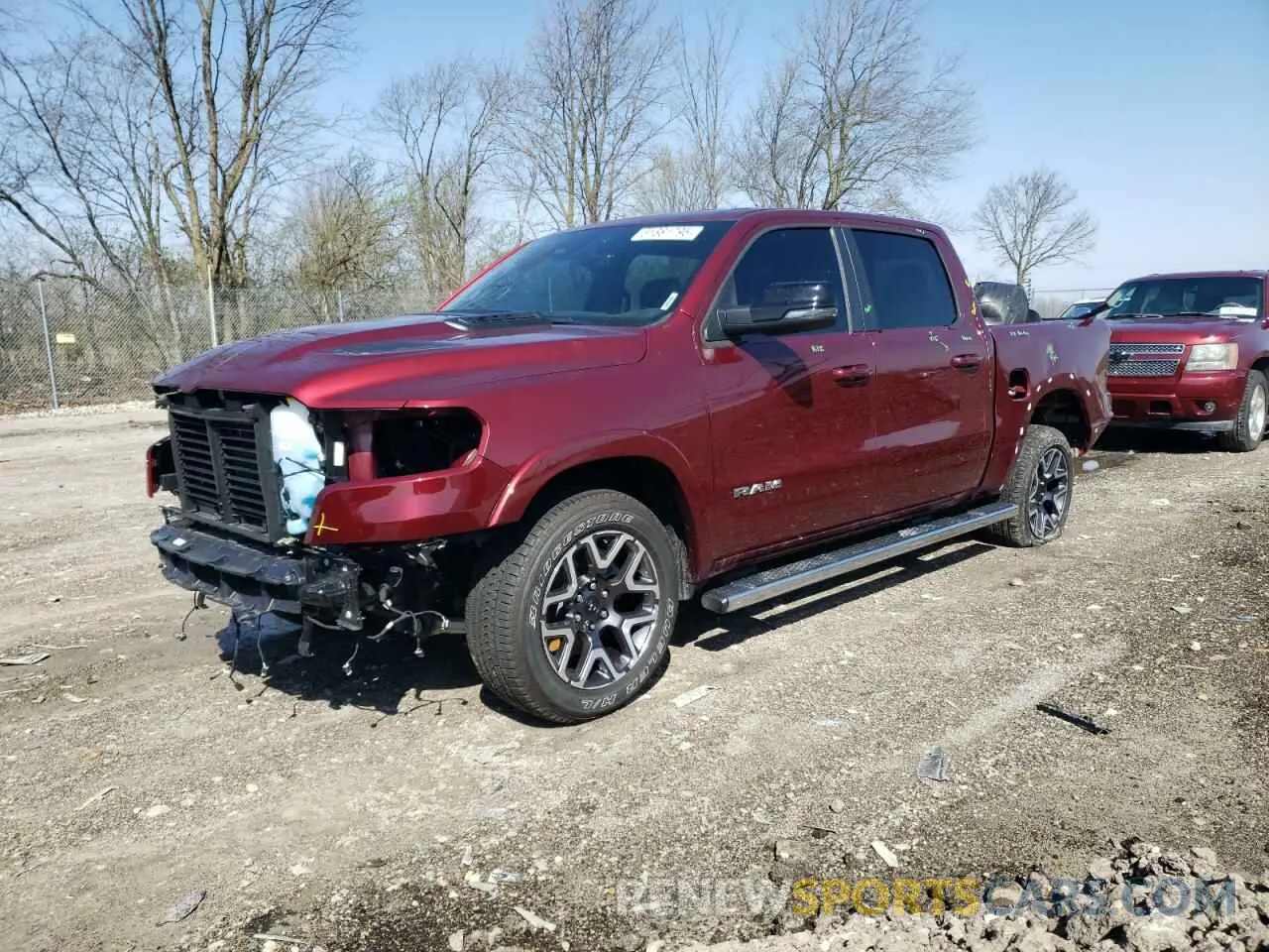 1 Photograph of a damaged car 1C6SRFJP9SN641870 RAM 1500 2025
