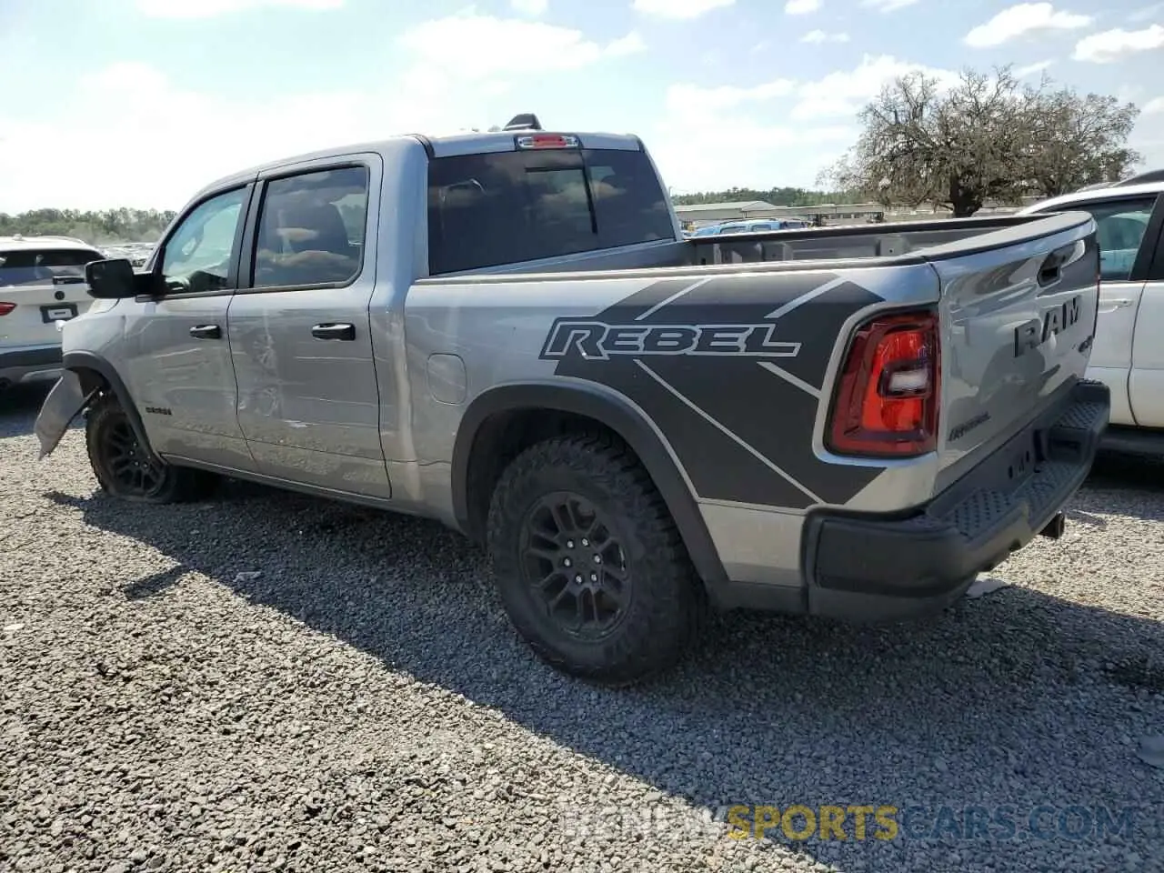 2 Photograph of a damaged car 1C6SRFLPXSN583815 RAM 1500 2025
