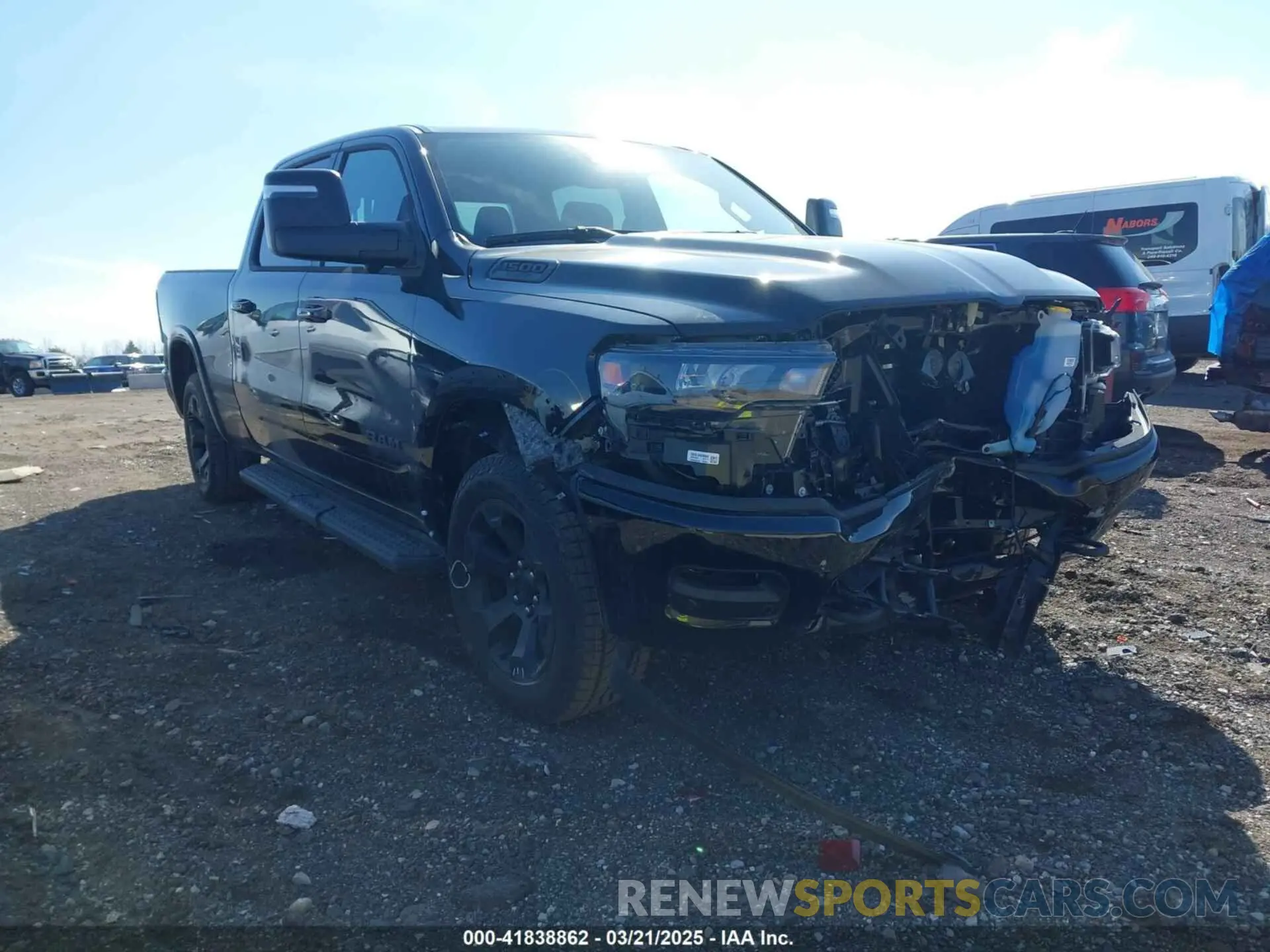 1 Photograph of a damaged car 1C6SRFMP2SN658960 RAM 1500 2025