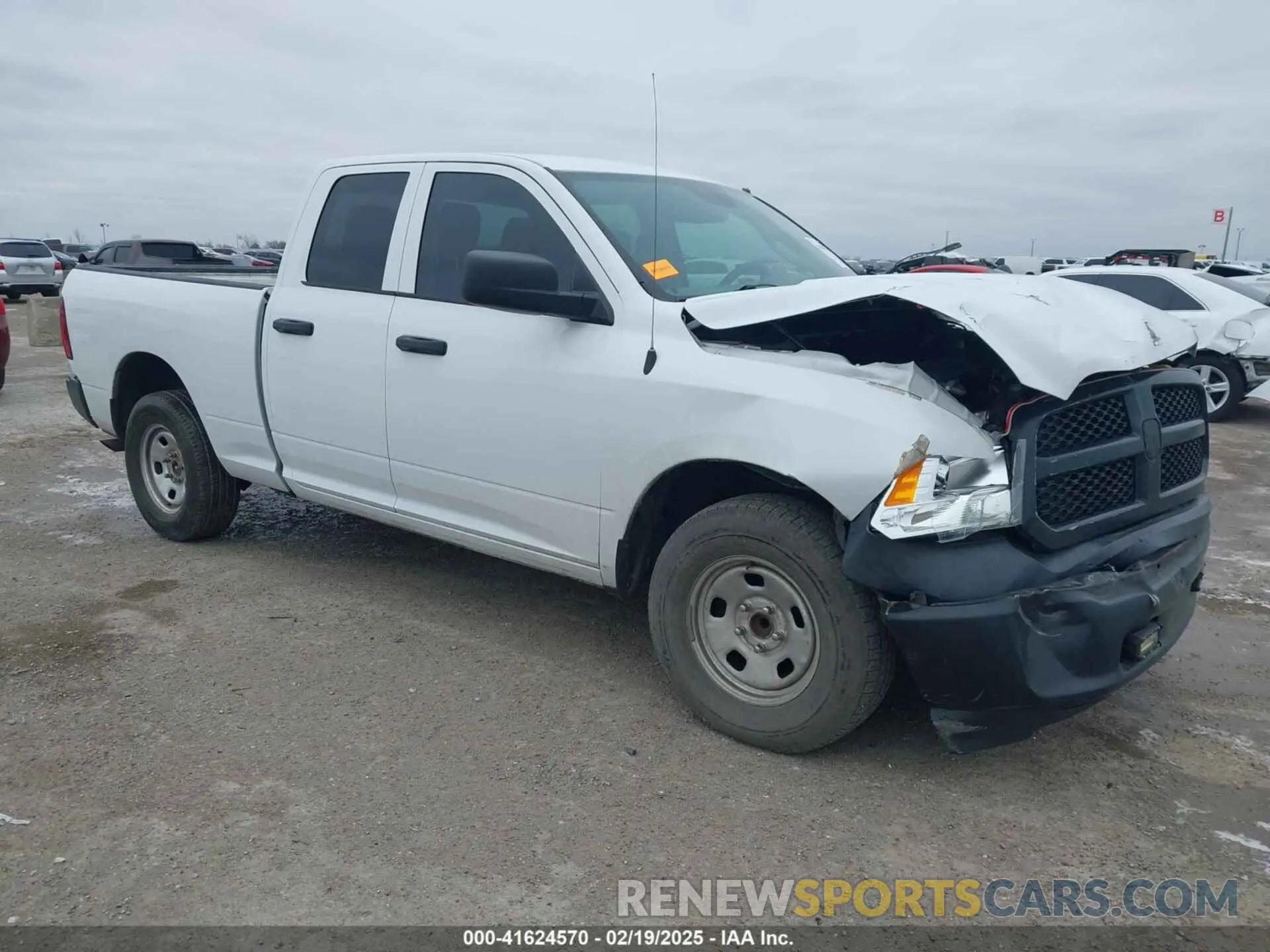 1 Photograph of a damaged car 1C6RR6FG9KS581436 RAM 1500 CLASSIC 2019