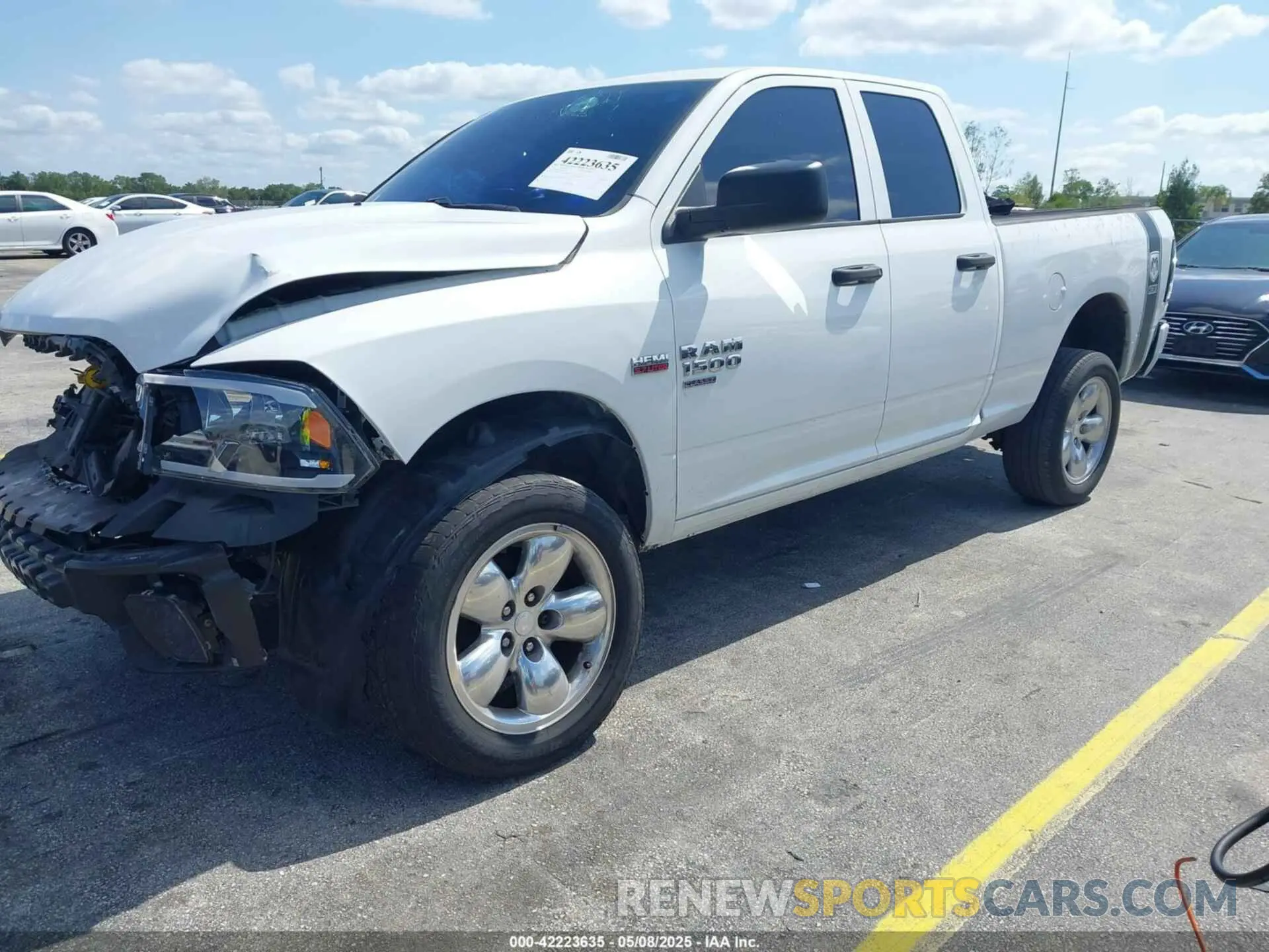 2 Photograph of a damaged car 1C6RR6FT6KS545782 RAM 1500 CLASSIC 2019