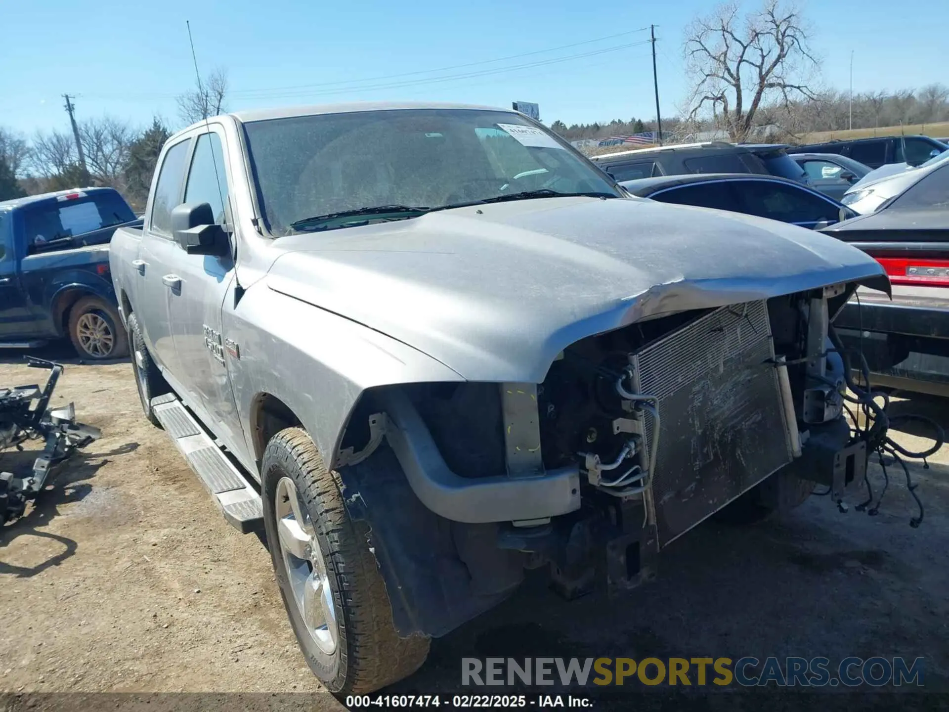 1 Photograph of a damaged car 1C6RR6LT0KS604104 RAM 1500 CLASSIC 2019