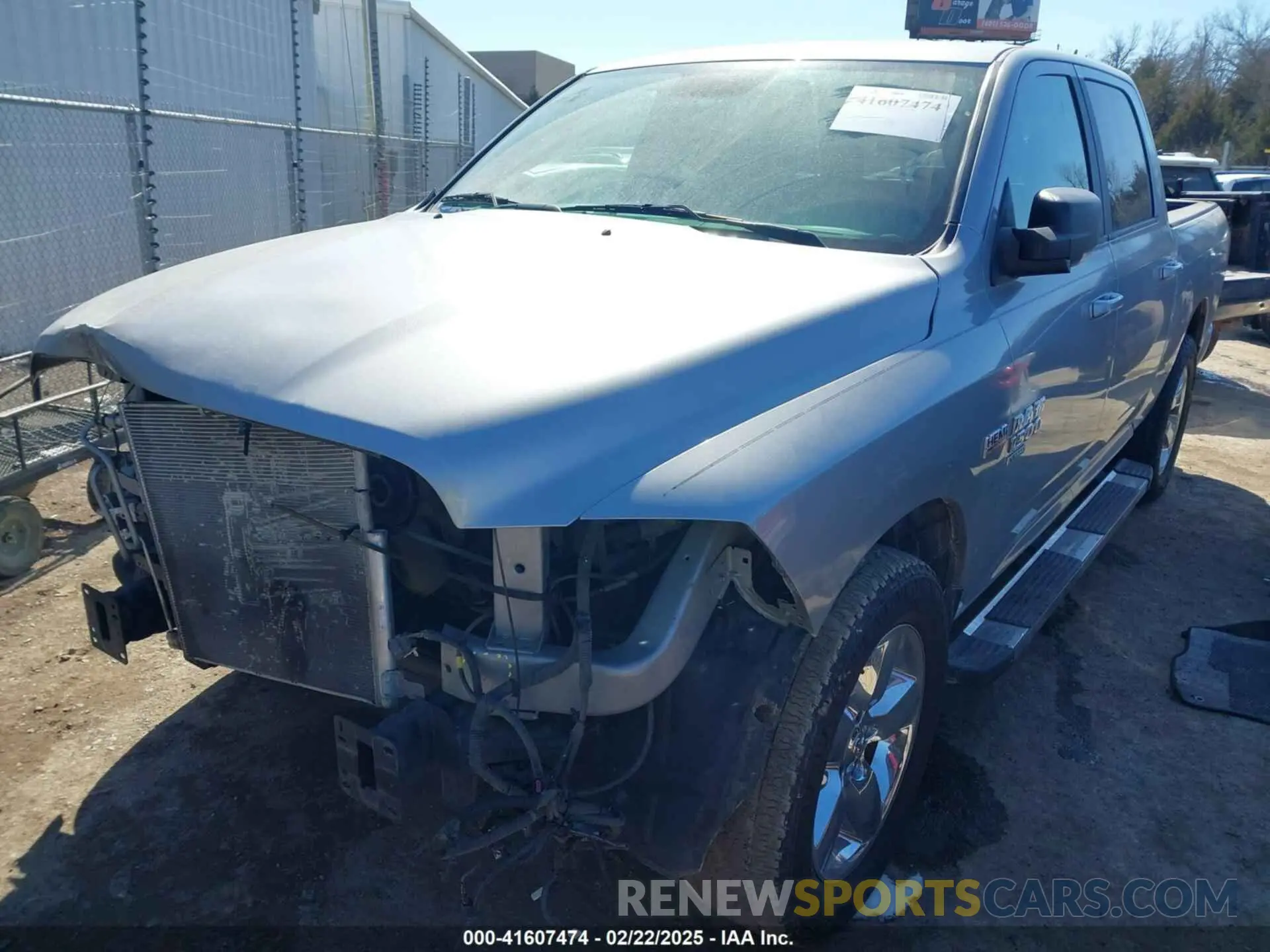 2 Photograph of a damaged car 1C6RR6LT0KS604104 RAM 1500 CLASSIC 2019