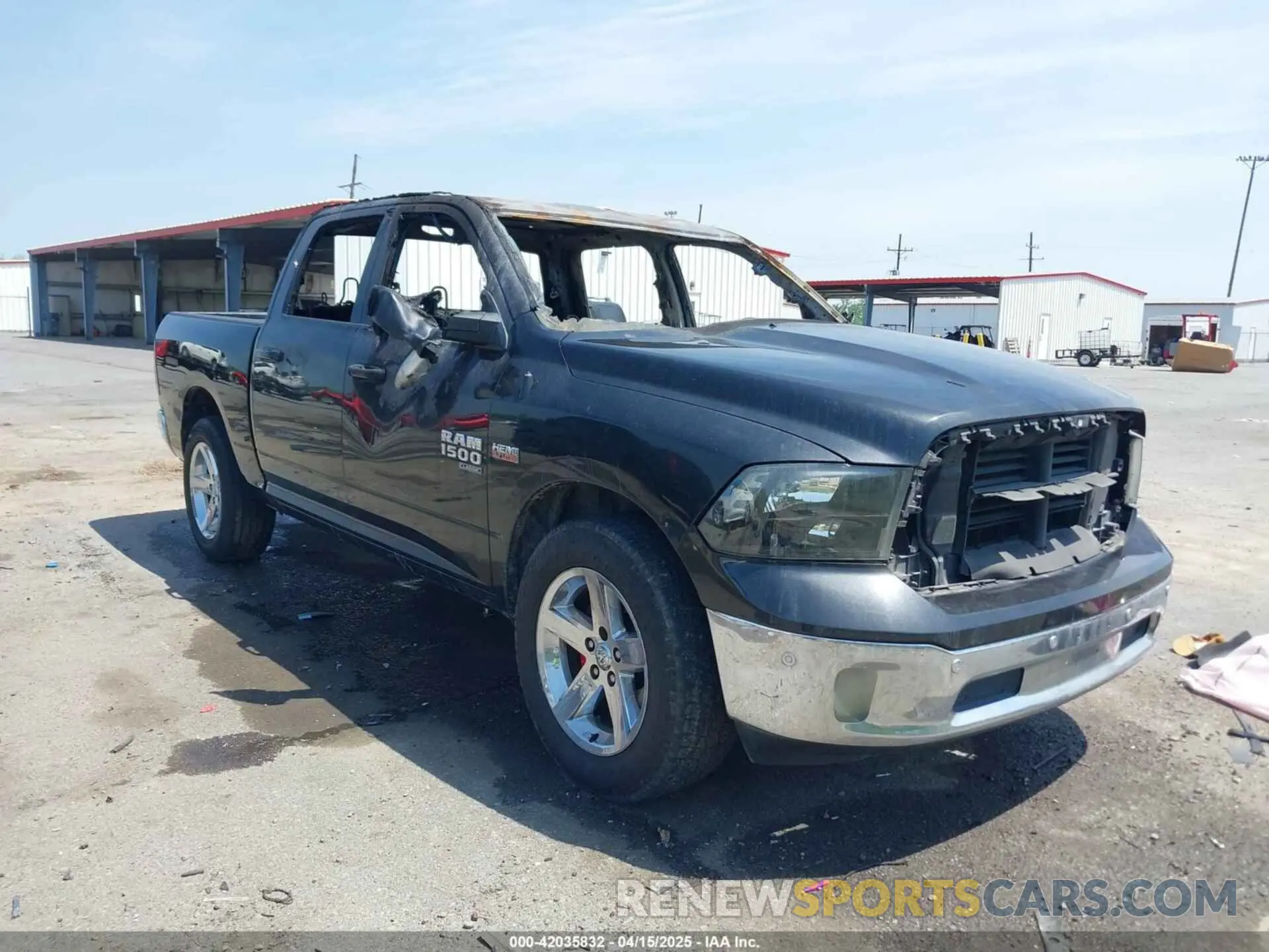 1 Photograph of a damaged car 1C6RR6LT6KS554759 RAM 1500 CLASSIC 2019