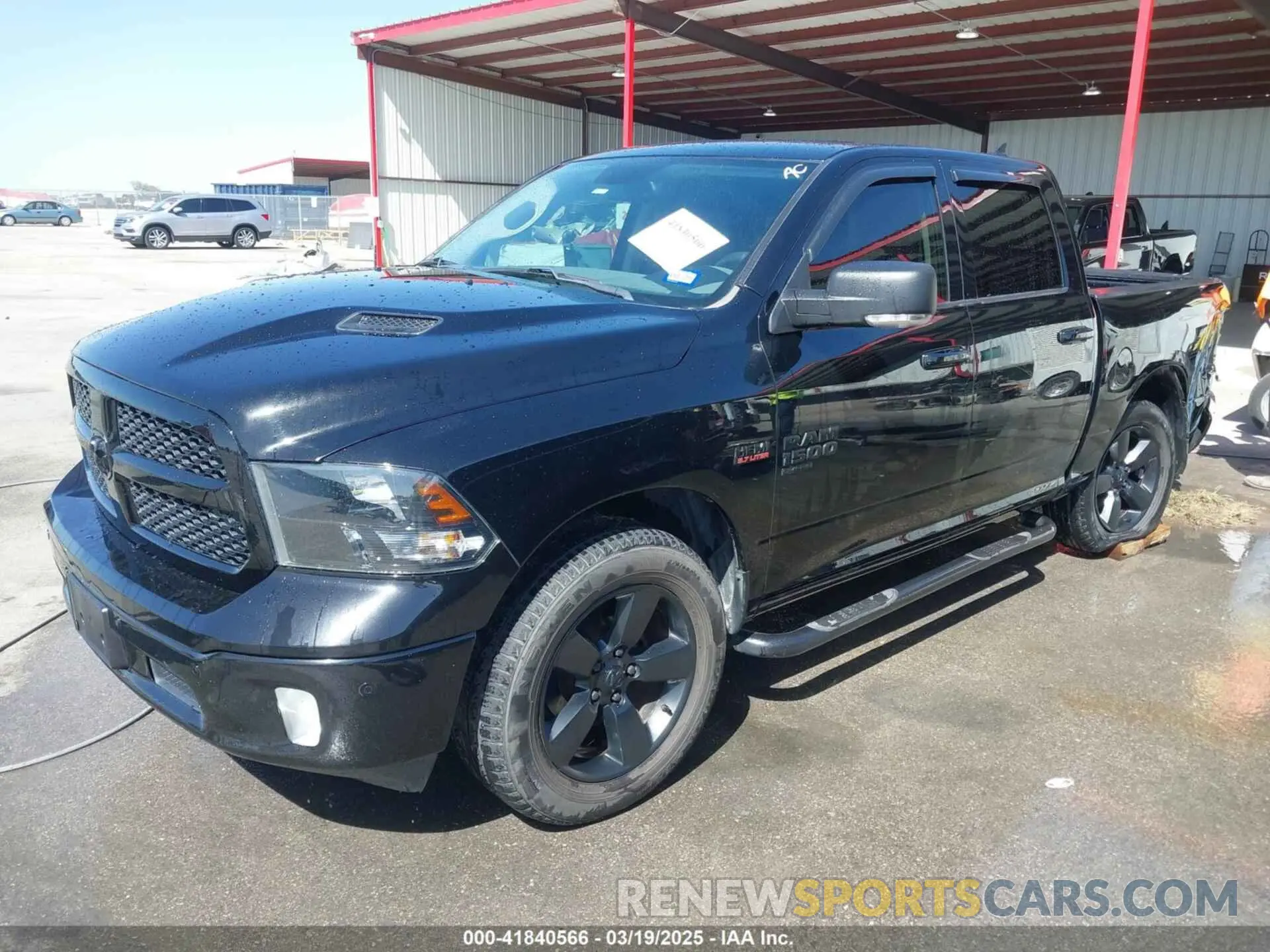2 Photograph of a damaged car 1C6RR6LT8KS640753 RAM 1500 CLASSIC 2019