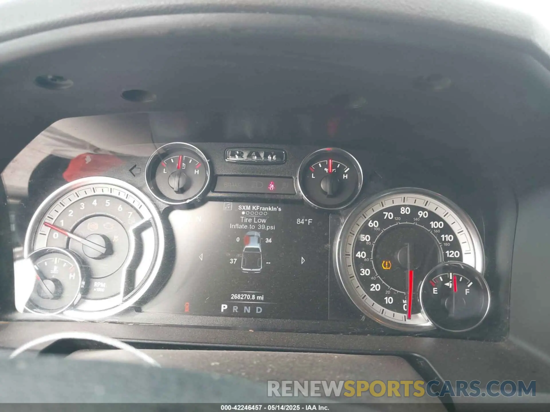 7 Photograph of a damaged car 1C6RR6LT9KS539625 RAM 1500 CLASSIC 2019