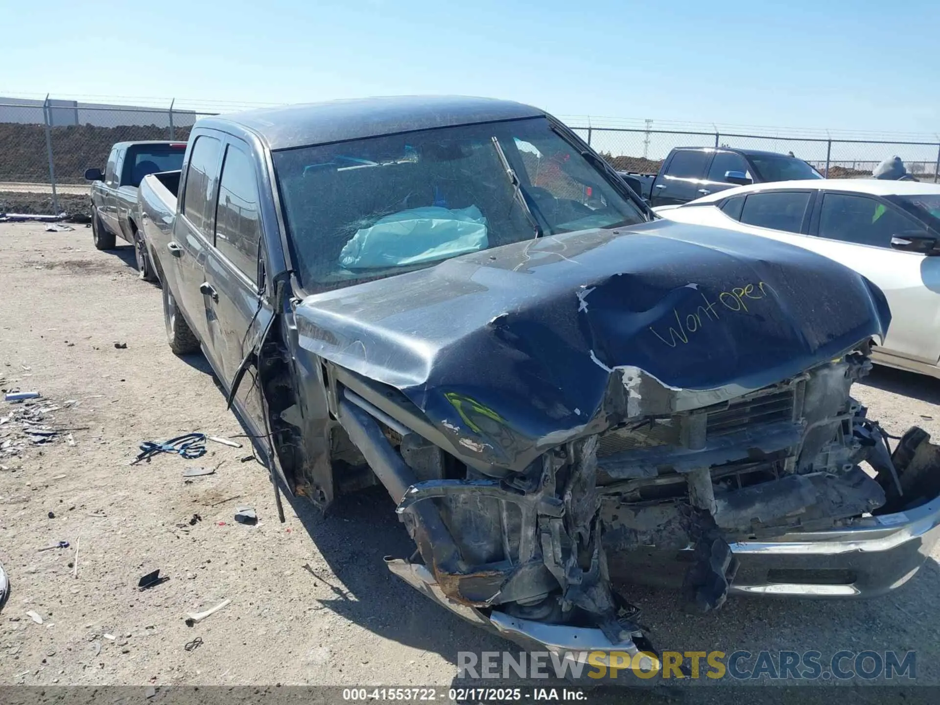 1 Photograph of a damaged car 1C6RR6ST7KS546087 RAM 1500 CLASSIC 2019